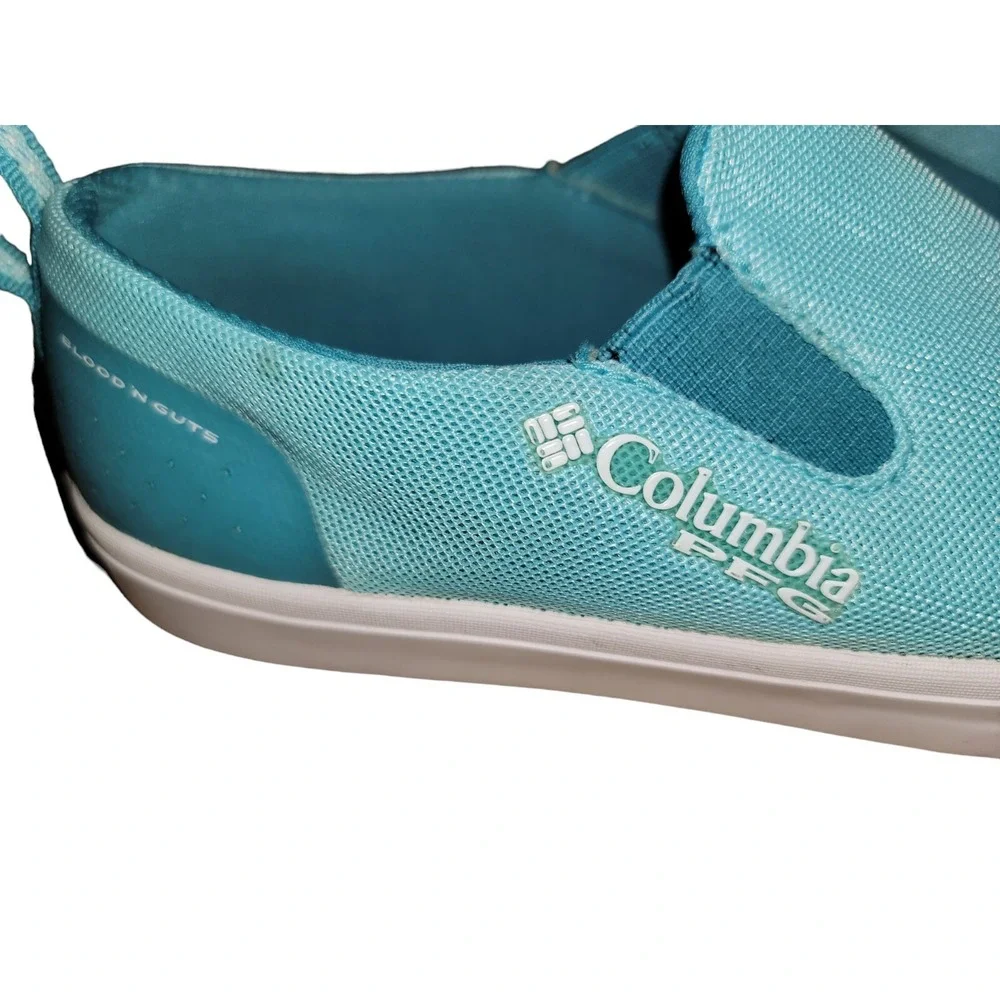 Columbia PFG Dorado Women's Sz 9 Blue Boat Shoes Outdoors Fishing Slip On